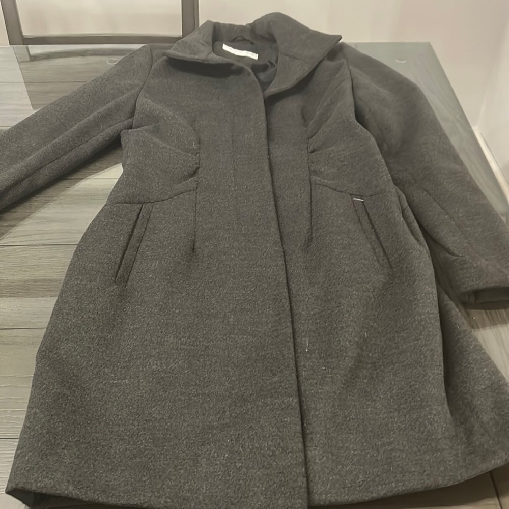 New York and company small gray dress coat